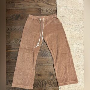 Monrow Terry Cloth Cropped Pant